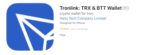 TronLink App Store rating